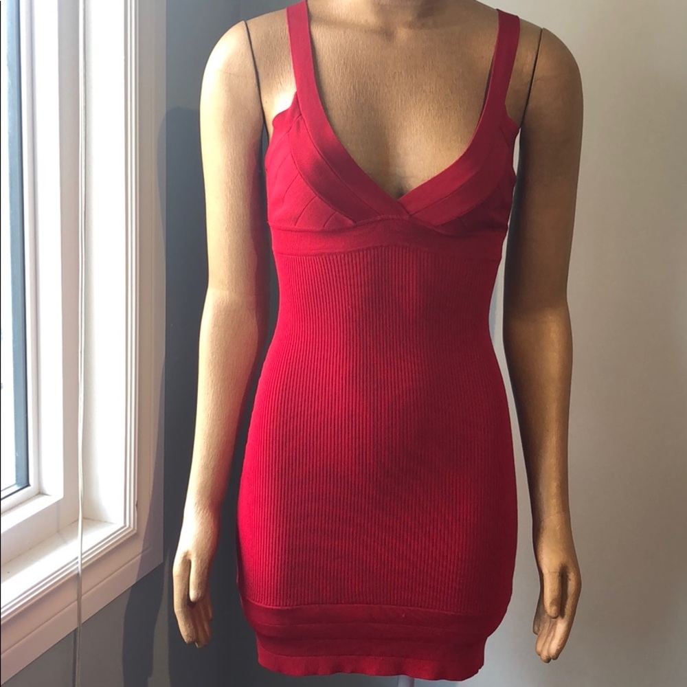 2/$40 Red Ribbed Racerback Mini